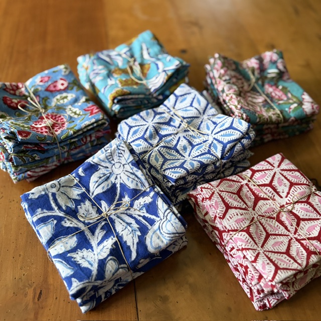 Serviettes India x4